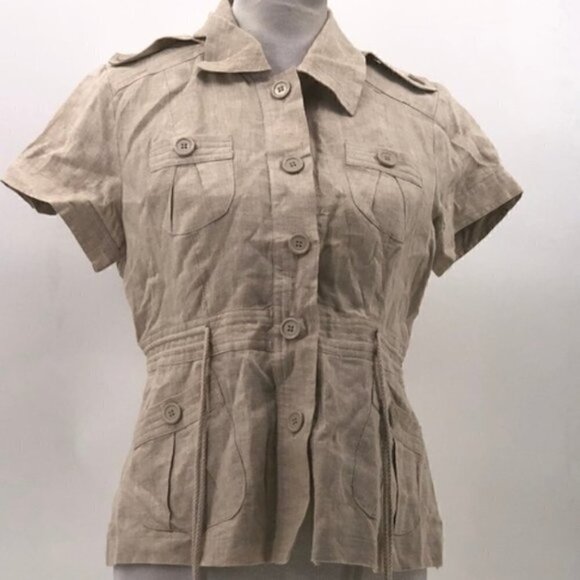 Lucy & Laurel Jackets & Blazers - Lucy & Laurel | Linen | Jacket | Short sleeve